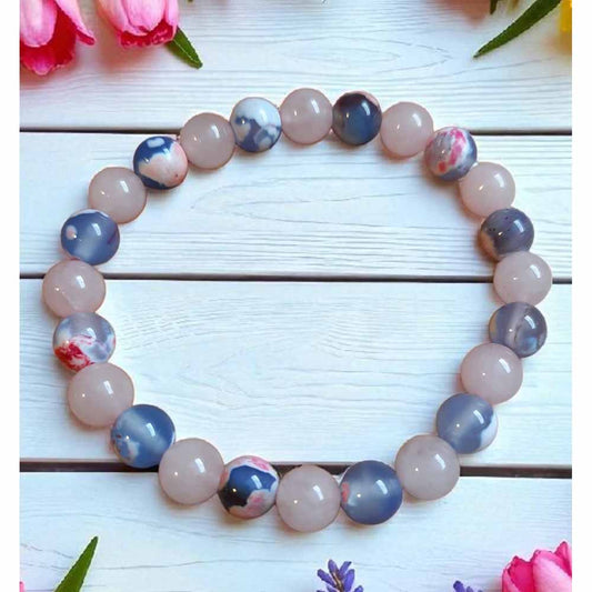 Pink & Blue Stone Bracelet