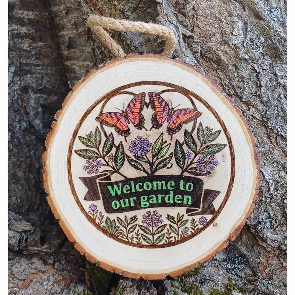 Welcome to Our Garden Sign (15cm)