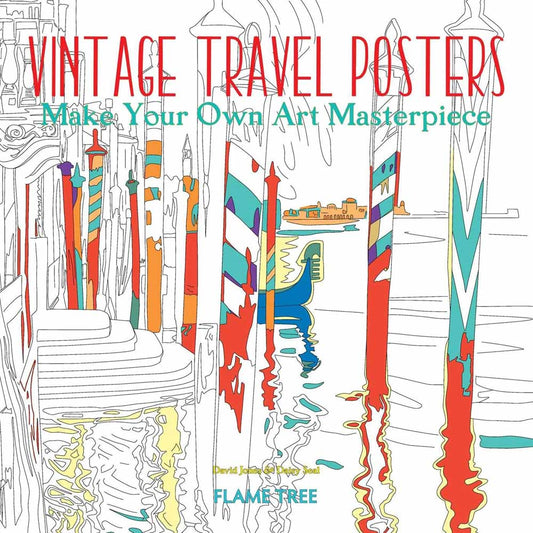 Vintage Travel Posters Colouring Book
