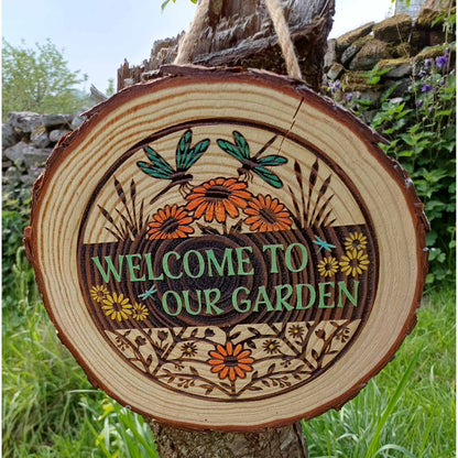 Welcome to Our Garden Sign