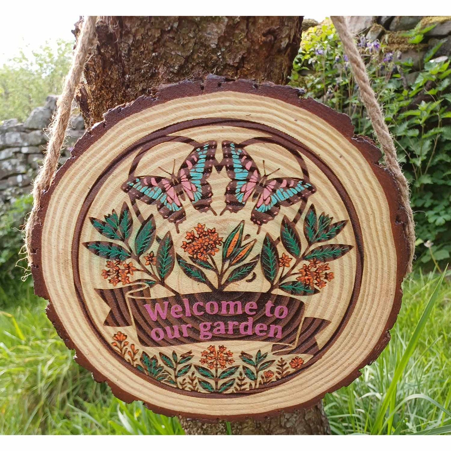 Welcome to Our Garden Sign