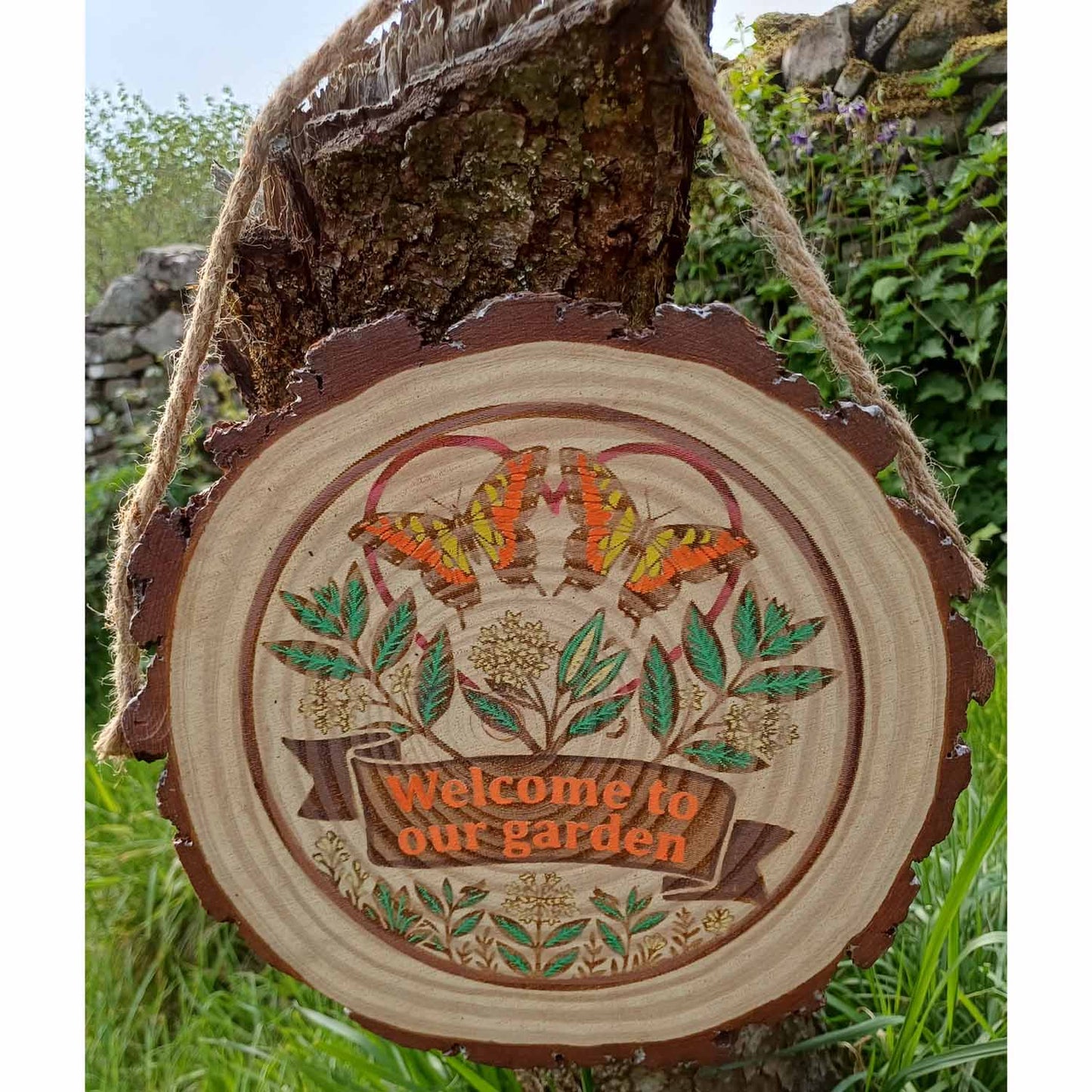 Welcome to Our Garden Sign