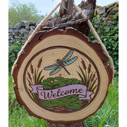 "Welcome" Garden Sign