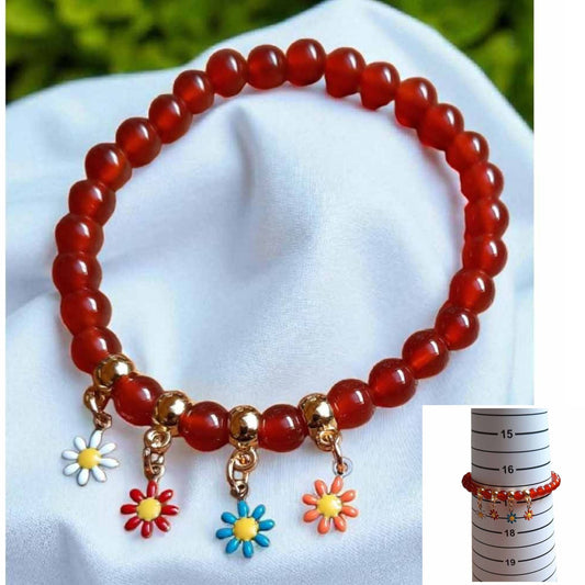 Dark Carnelian Charm Bracelet