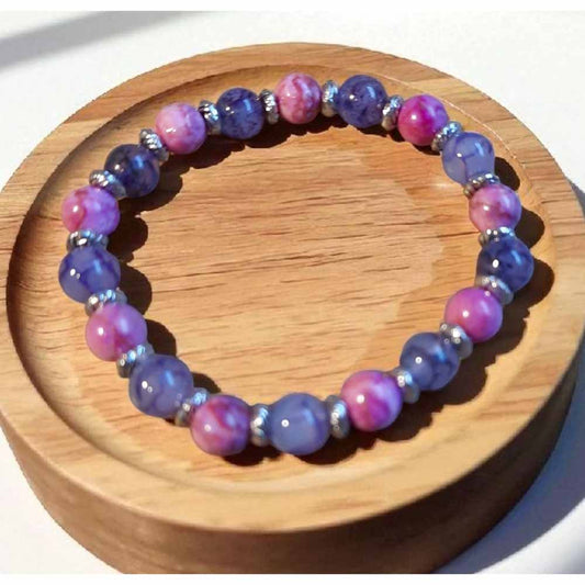 Pink & Purple Stone Bracelet