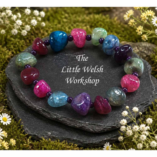 Chunky Mixed Agates Bracelet