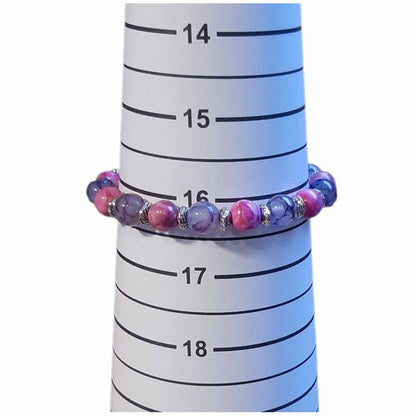 Pink & Purple Stone Bracelet