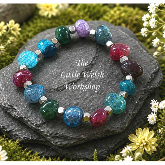 Chunky Mixed Agates Bracelet