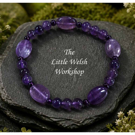 Amethyst Beaded Bracelet