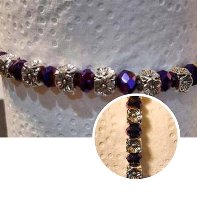 Silver & Purple Bracelet
