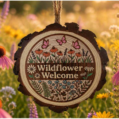 Wildflower Welcome Garden Sign