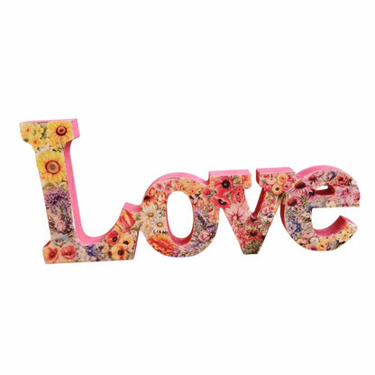 LOVE Wooden Freestanding Decor