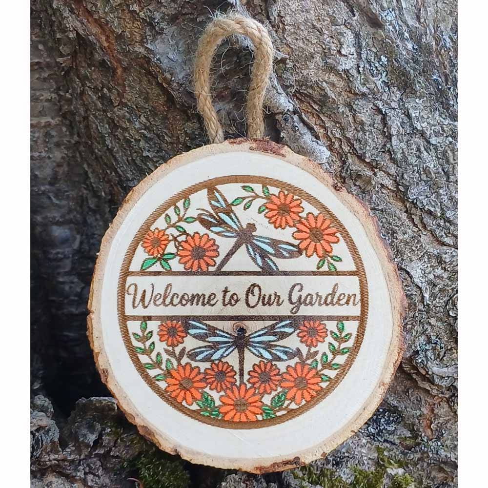 Welcome to Our Garden Sign (14cm)