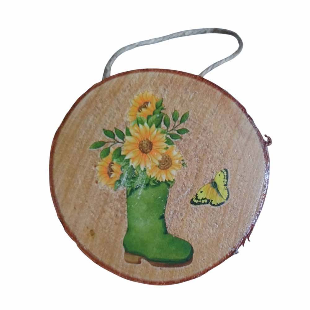 Sunflower Hanging Wood Slices