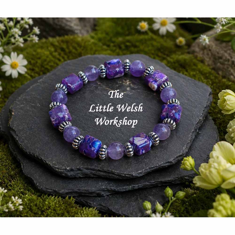 Jasper & Lepidolite Bracelet