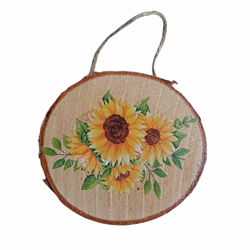Sunflower Hanging Wood Slices