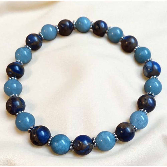 Two Tone Blue Bracelet