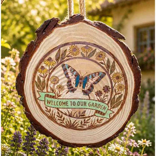 Welcome to Our Garden Sign (23cm)