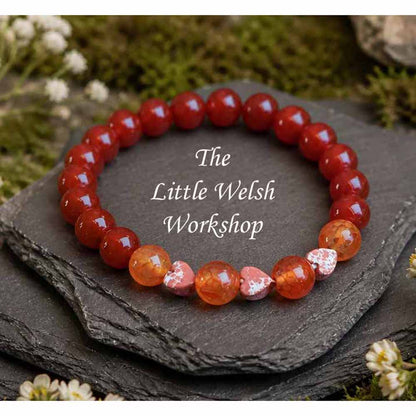 Carnelian & Dragons Vein Bracelet