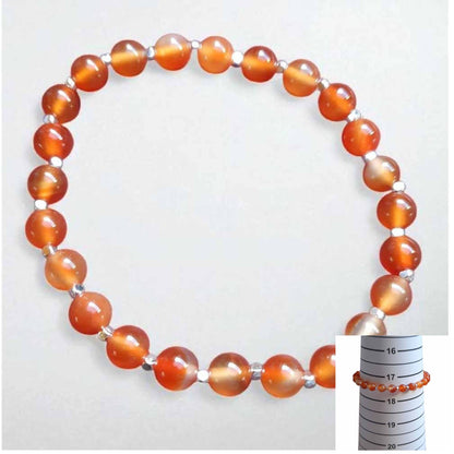 Carnelian Beaded Bracelet
