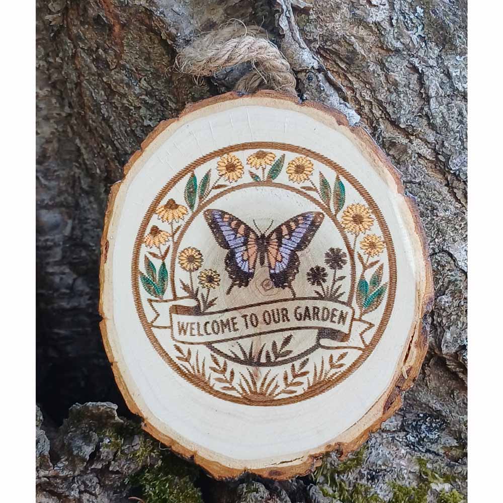 Welcome to Our Garden Sign (12.5cm)