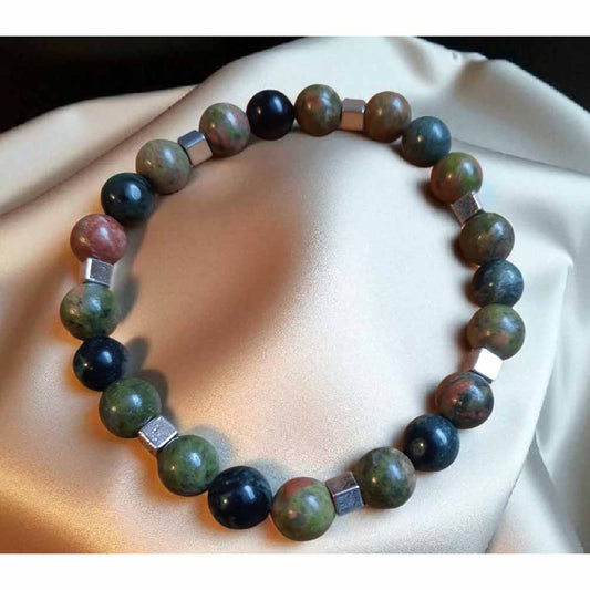Moss Green Beaded Bracelet