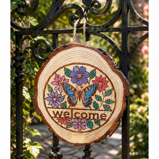 Welcome Garden Sign (24cm)