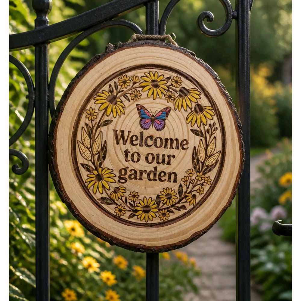 Welcome to Our Garden Sign