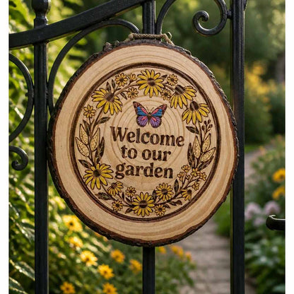 Welcome to Our Garden Sign