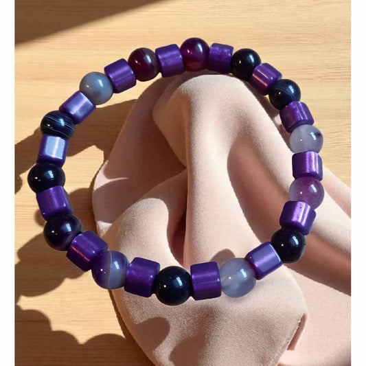Purple Beaded Bracelet