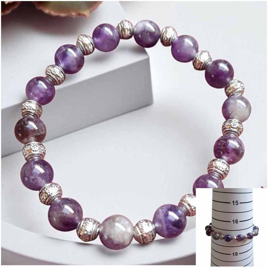 Amethyst Beaded Bracelet