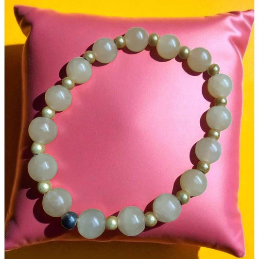 Aragonite Beaded Bracelet