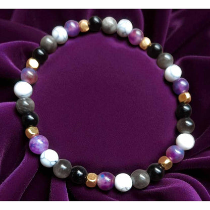 Mixed Stone Bracelet - Asexual Colours