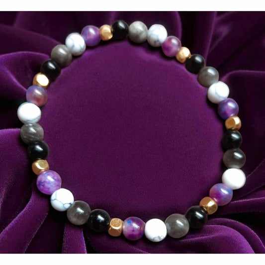 Mixed Stone Bracelet - Asexual Colours