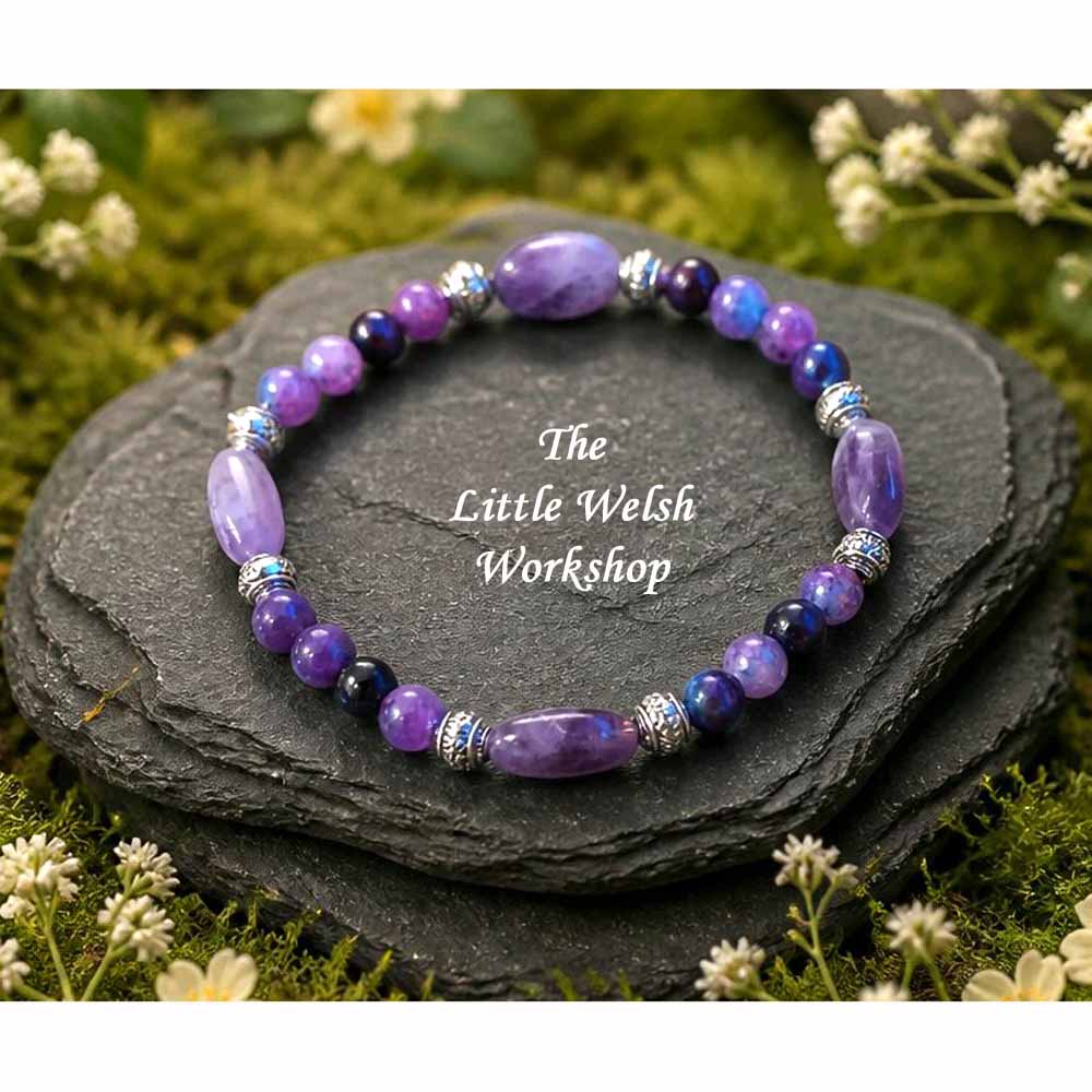 Purple Beaded Bracelet