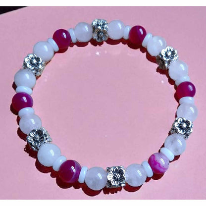 Pink & Silver Bracelet