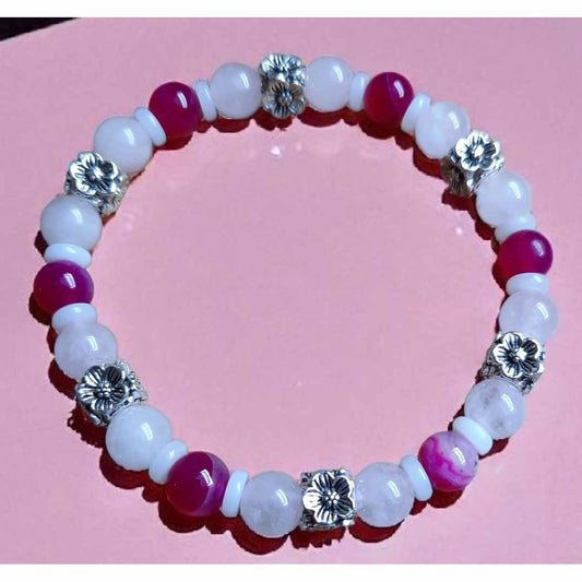 Pink & Silver Bracelet