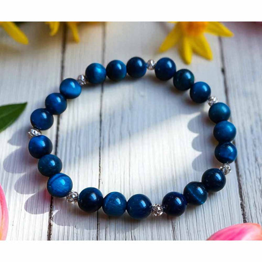 Blue Tigers Eye Bracelet