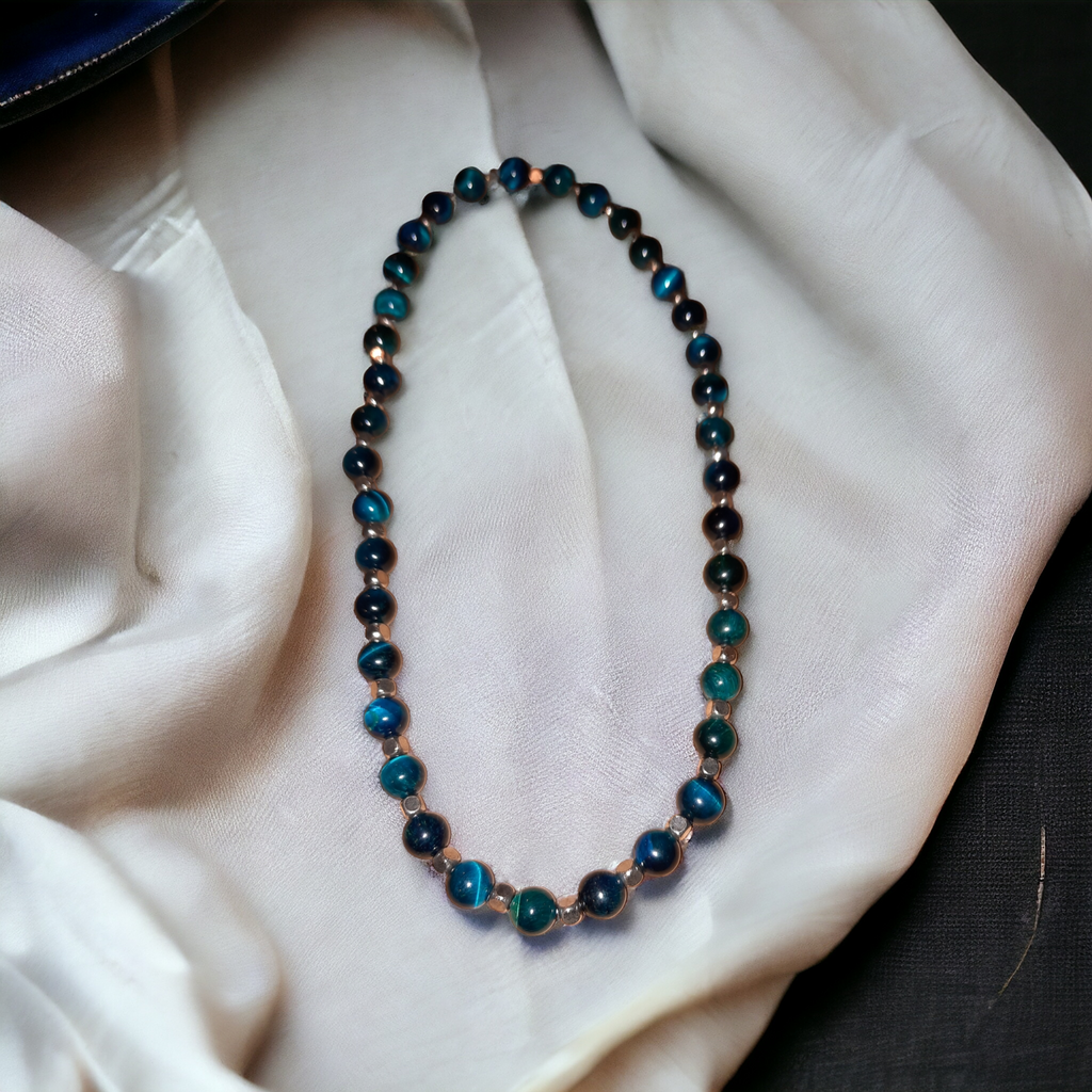 Blue Tigers Eye Necklace