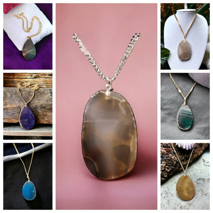 Agate Pendants