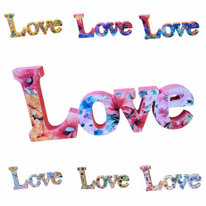 LOVE Wooden Freestanding Decor