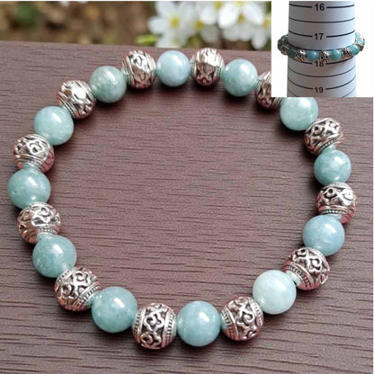 Chalcedony Beaded Bracelet
