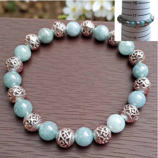 Chalcedony Beaded Bracelet