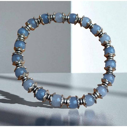 Pale Blue Chalcedony Bracelet