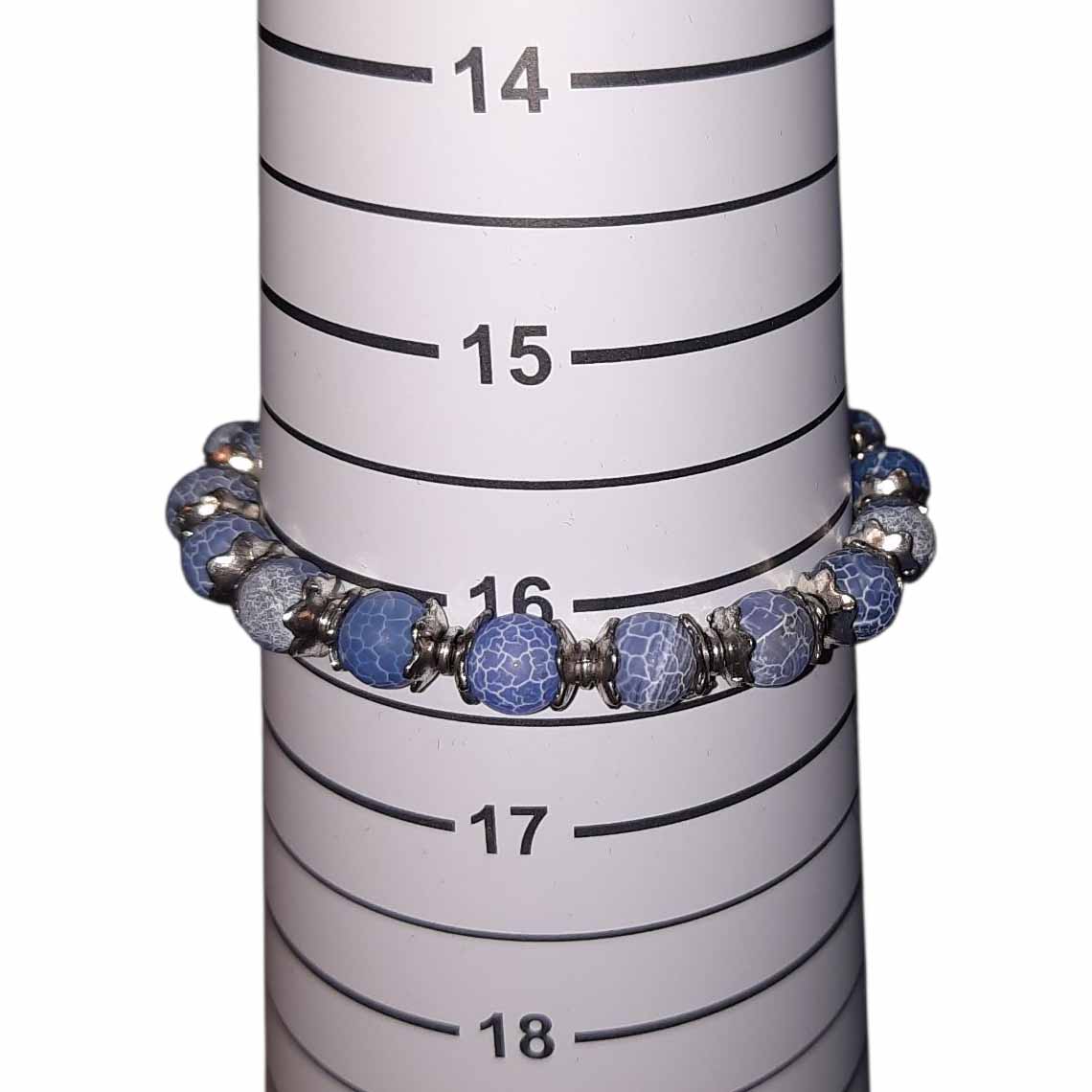 Set of 3 Cracked Agate Stacking Bracelets