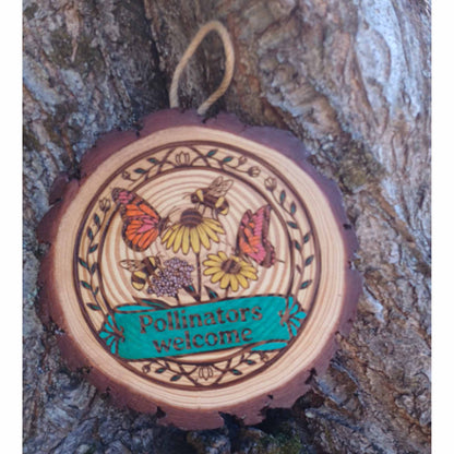 Pollinators Welcome - Garden Sign