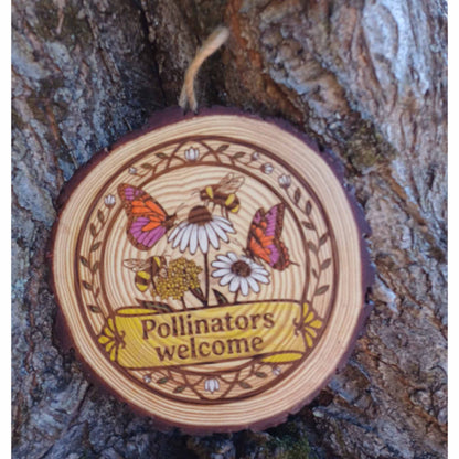 Pollinators Welcome Garden Sign