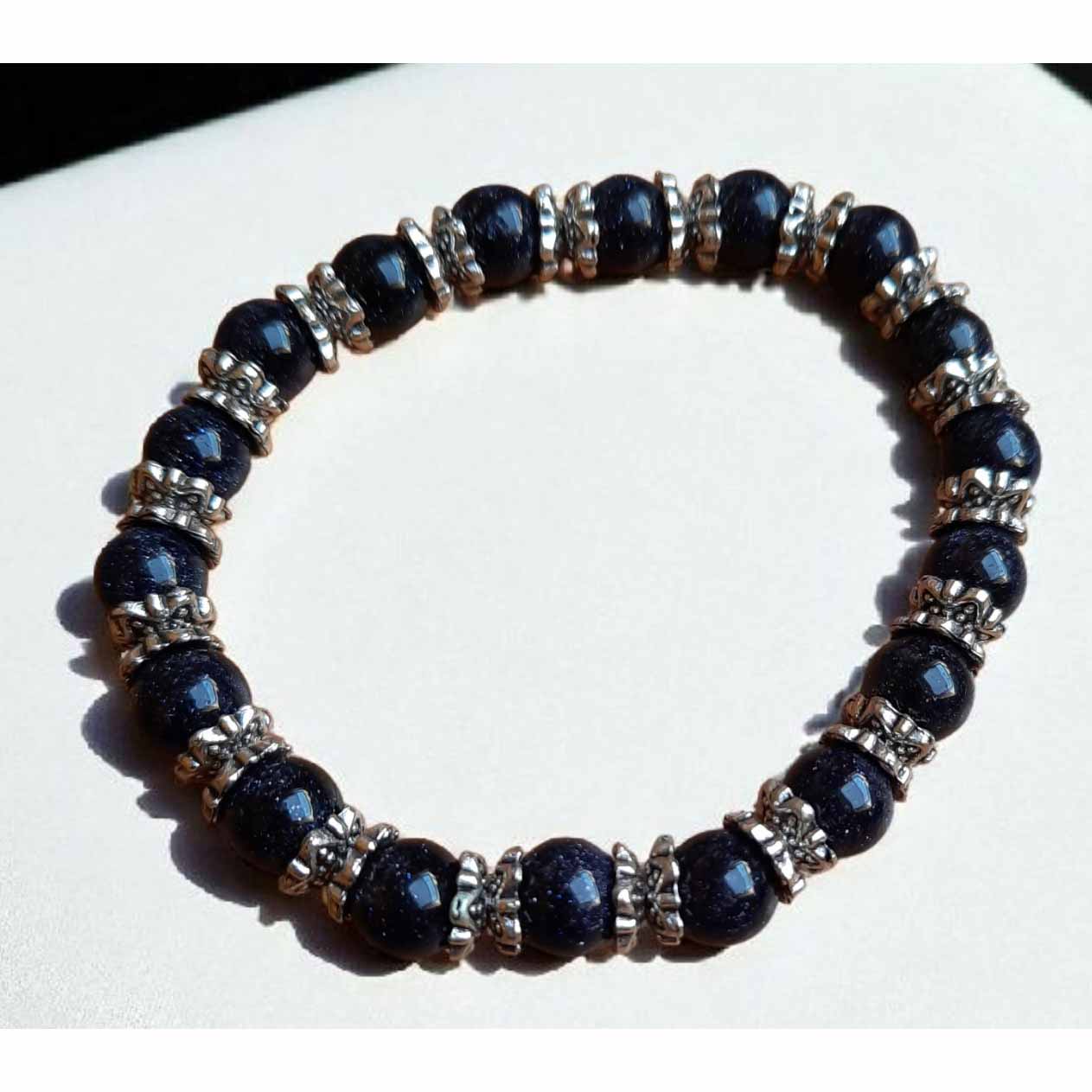 Dark Blue & Silver Bracelet