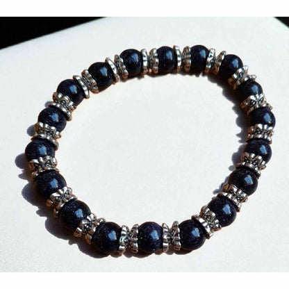 Dark Blue & Silver Bracelet