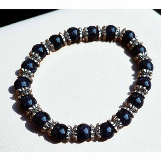Dark Blue & Silver Bracelet